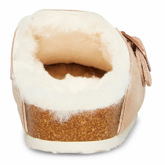 Boston Clog Mules 💕 Light Blush Clogs 👡 NWT 💖 BNIB 🌟 SIZE 7.5 💫 Fur & Suede - Picture 11 of 17